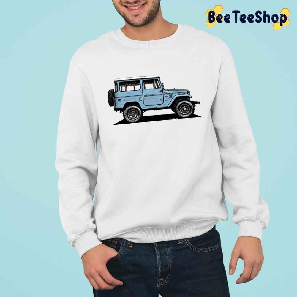 Toyota Fj40 Land Cruiser Capri Blue Unisex T-Shirt Toyota Fj40 Land Cruiser Capri Blue Unisex T-Shirt