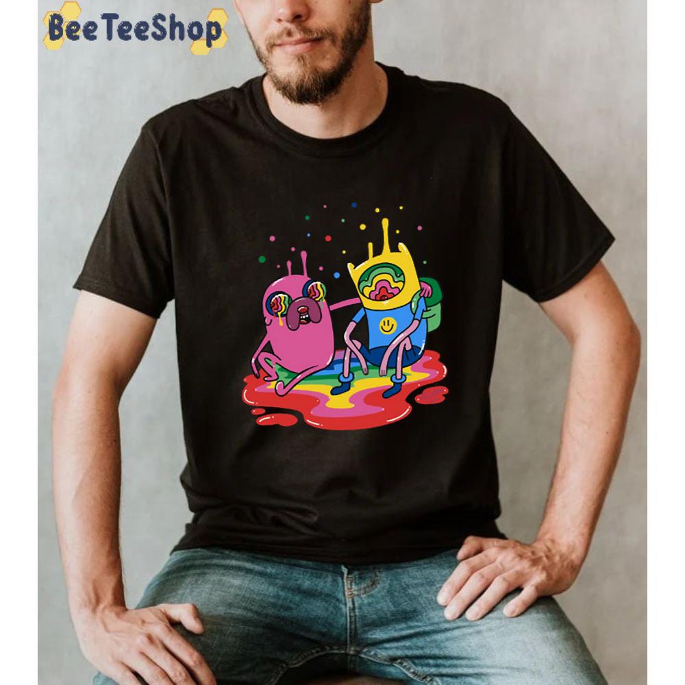 Trippy Finn And Jake Adventure Time Unisex Sweatshirt Trippy Finn And Jake Adventure Time Unisex Sweatshirt