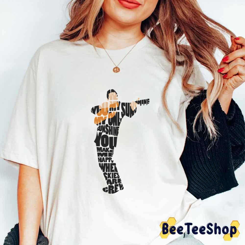 Typography Art Johnny Cash Unisex T-Shirt Typography Art Johnny Cash Unisex T-Shirt