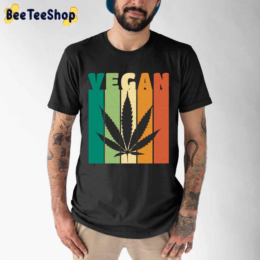 Vegan Weed Vintage Colors Unisex T-Shirt Vegan Weed Vintage Colors Unisex T-Shirt