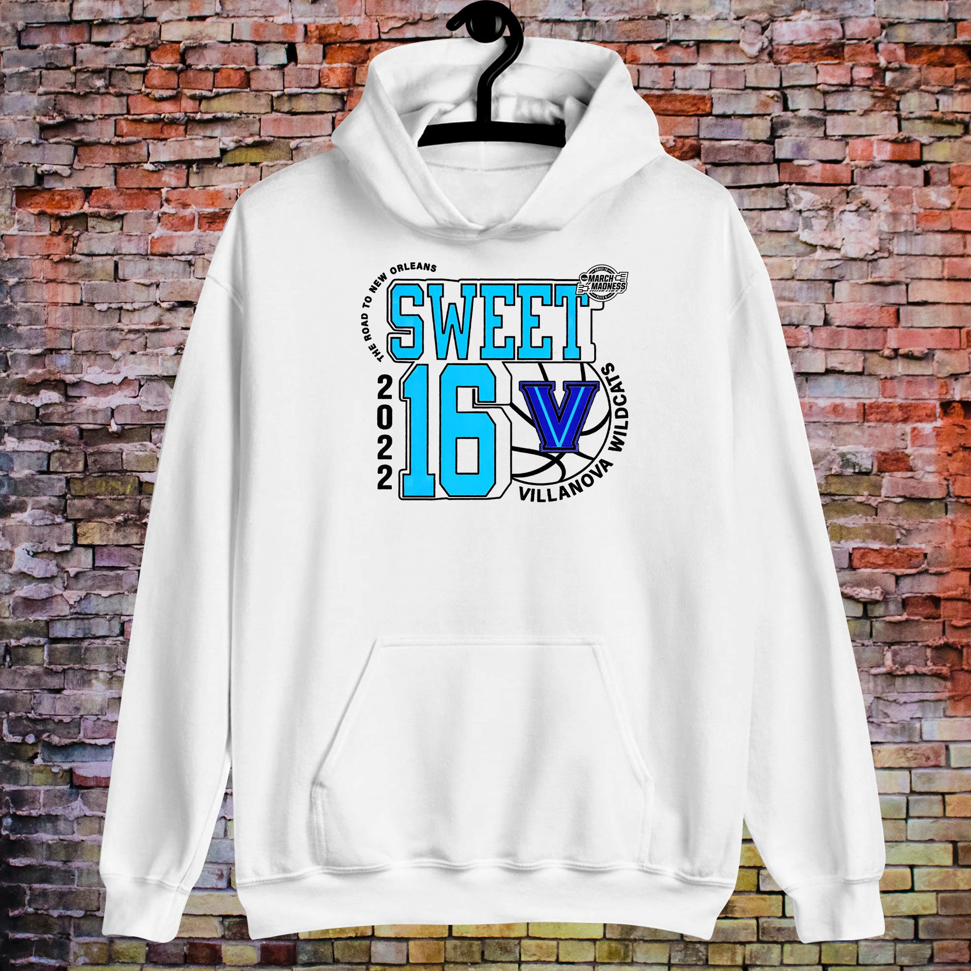 Villanova University Final Four March Madness 16 Sweet 2022 Ncaa Final Four Basketball Unisex Hoodie Villanova University Final Four March Madness 16 Sweet 2022 Ncaa Final Four Basketball Unisex Hoodie