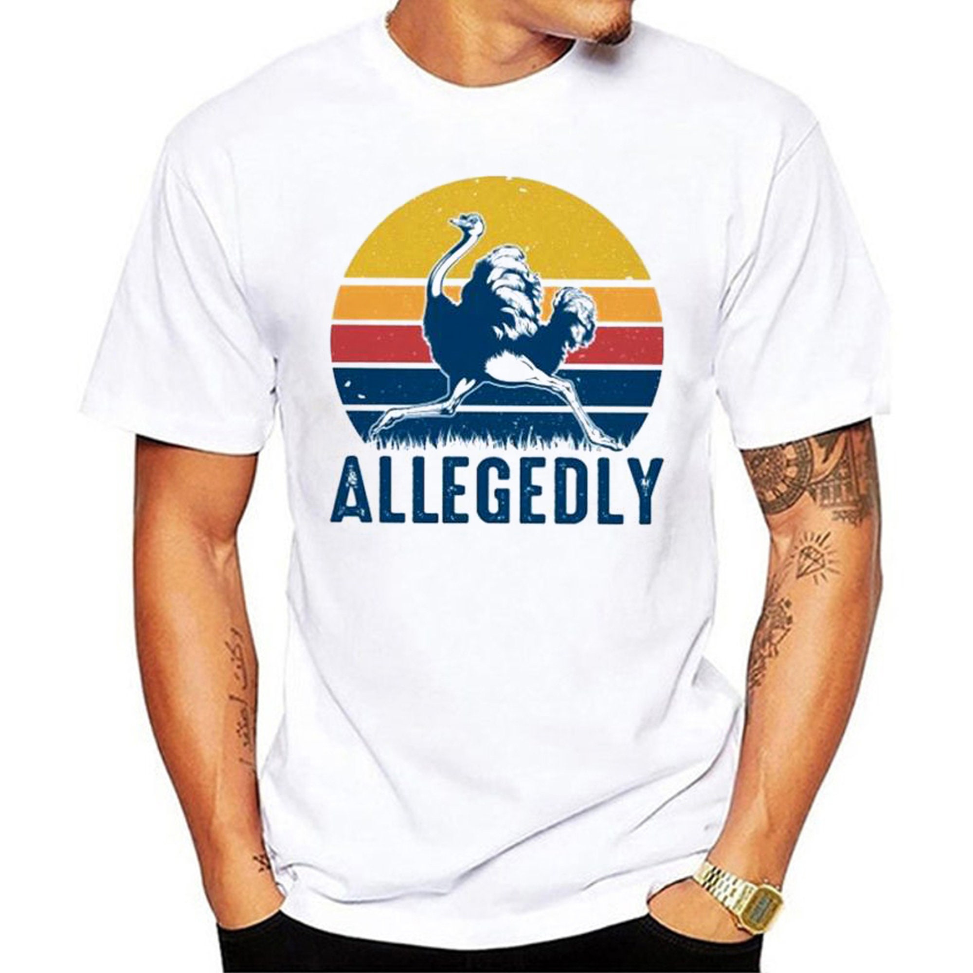 Vintage Allegedly Ostrich Retro Unisex T-Shirt Vintage Allegedly Ostrich Retro Unisex T-Shirt