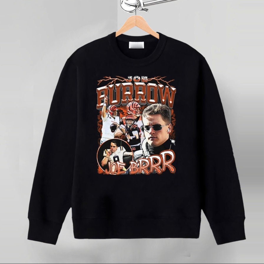 Vintage Bootleg Joe Burrow Rapper Unisex Sweatshirt Vintage Bootleg Joe Burrow Rapper Unisex Sweatshirt
