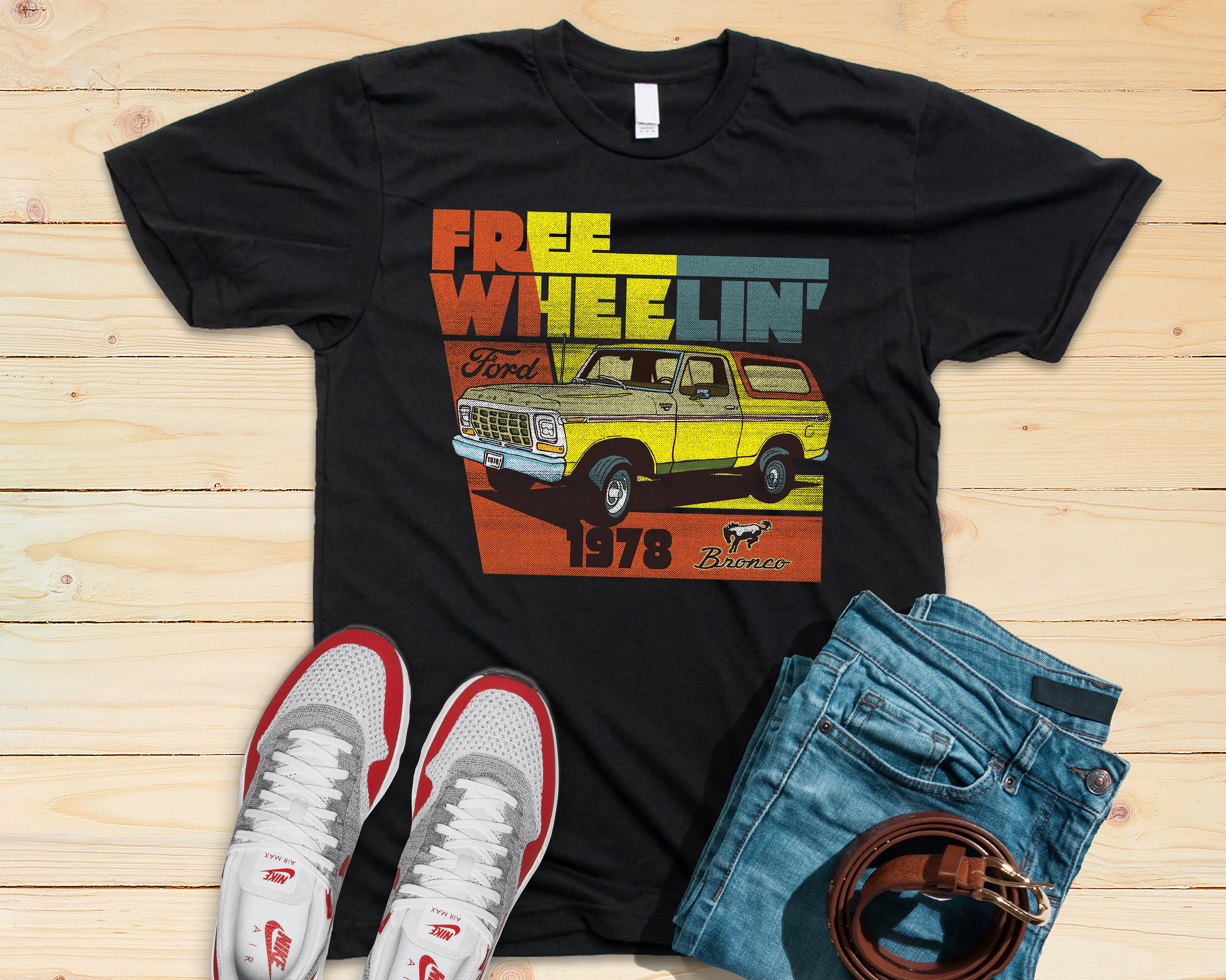 Vintage Free Wheeling Ford 1978 Unisex T-Shirt