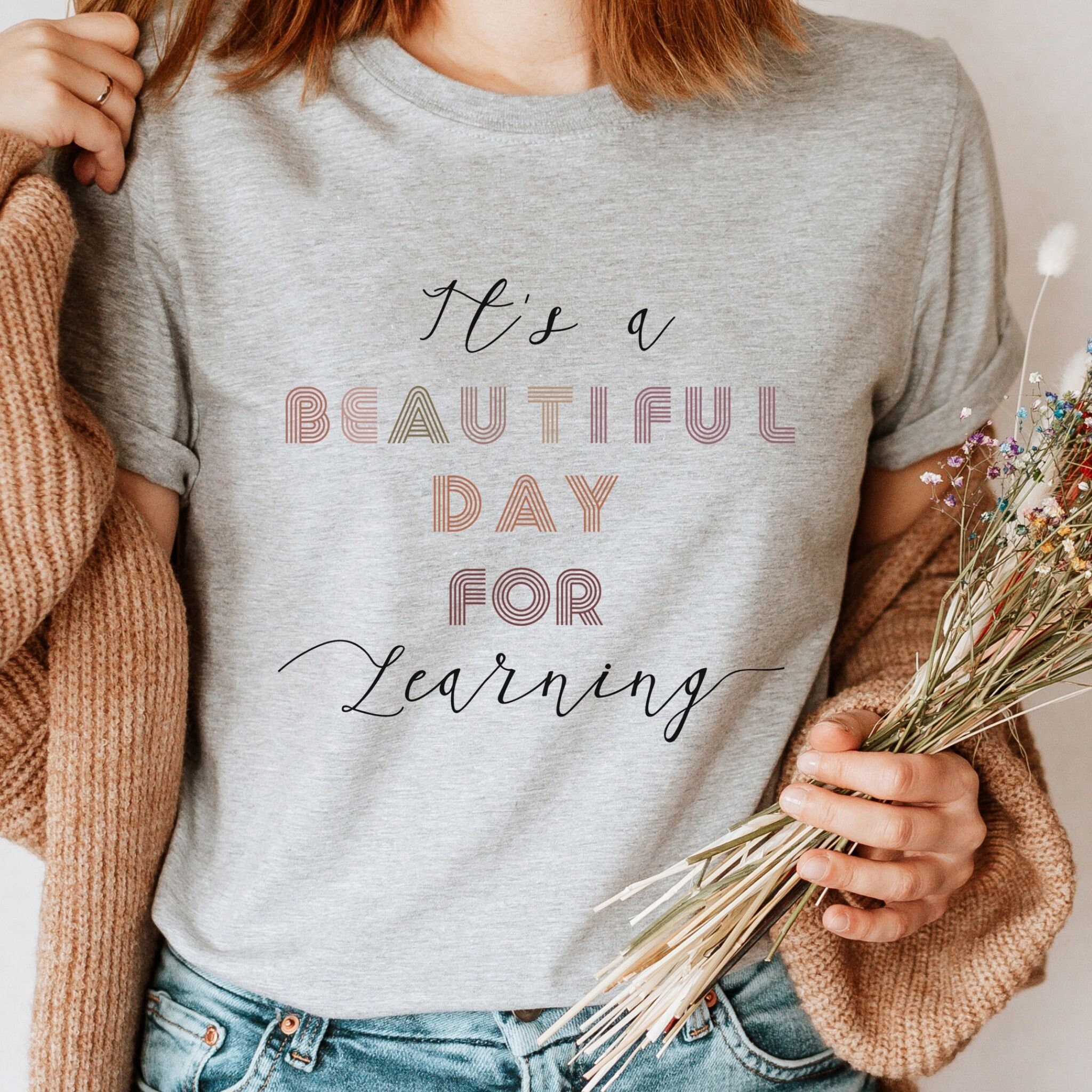 Vintage It's A Beautiful Day For Learning Unisex T-Shirt Vintage It's A Beautiful Day For Learning Unisex T-Shirt