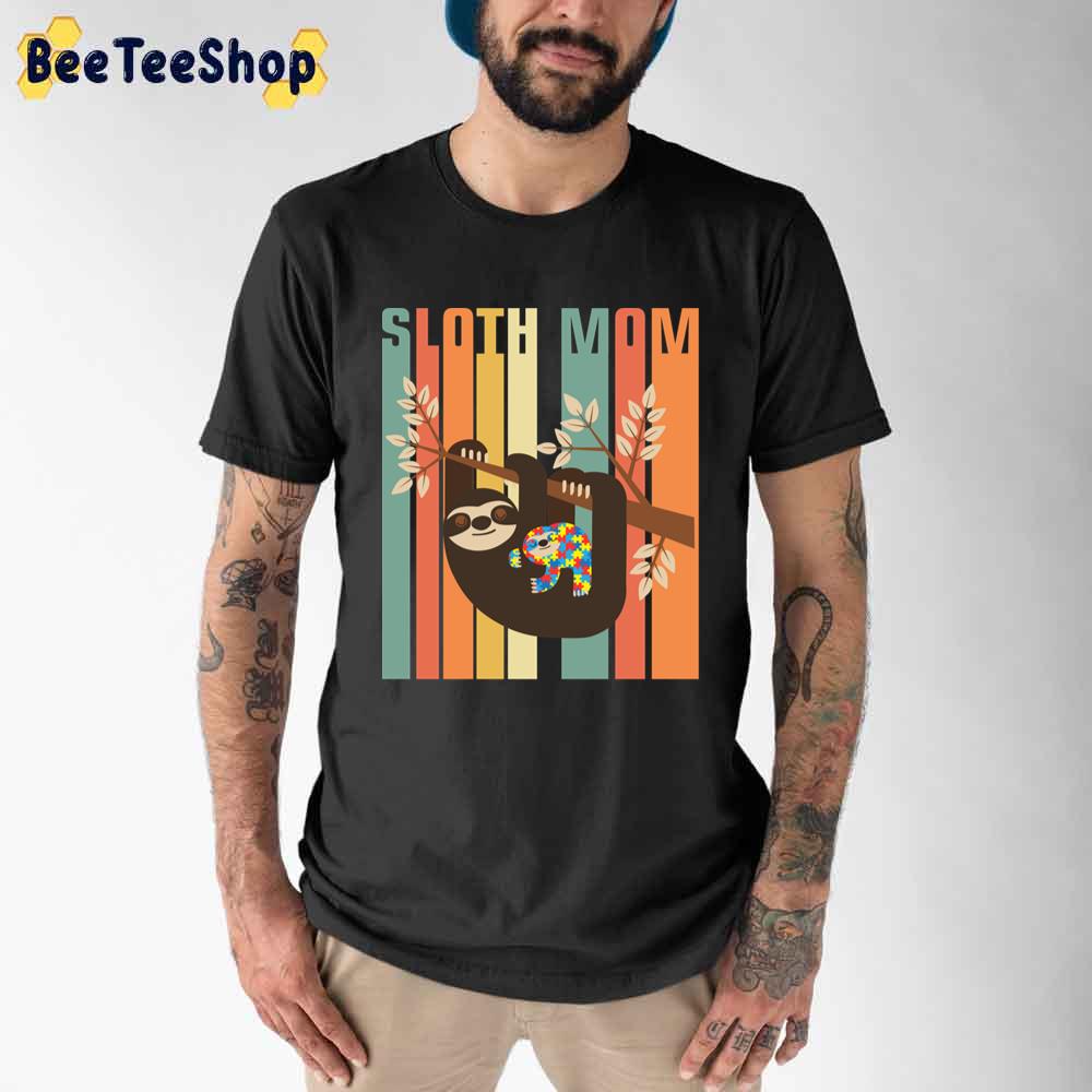 Vintage Mama Sloth Autism Awareness Unisex T-Shirt Vintage Mama Sloth Autism Awareness Unisex T-Shirt