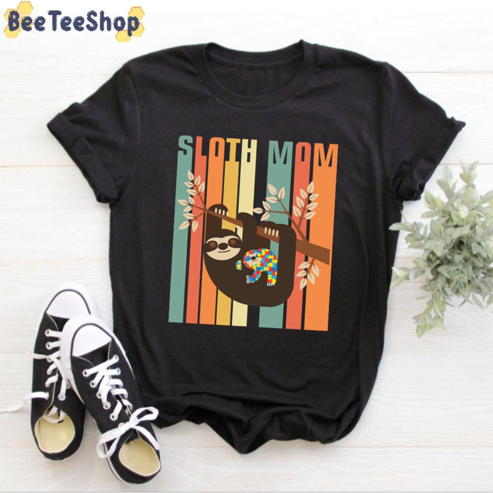 Vintage Mama Sloth Autism Awareness Unisex T-Shirt Vintage Mama Sloth Autism Awareness Unisex T-Shirt