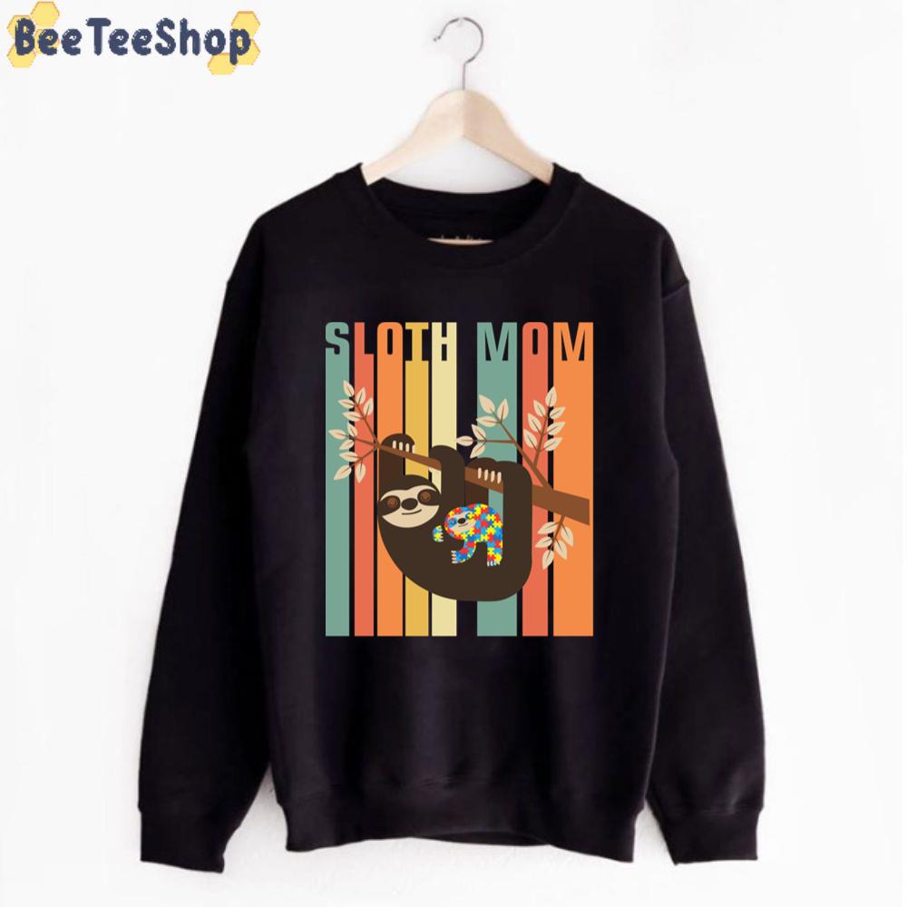 Vintage Mama Sloth Autism Awareness Unisex T-Shirt Vintage Mama Sloth Autism Awareness Unisex T-Shirt