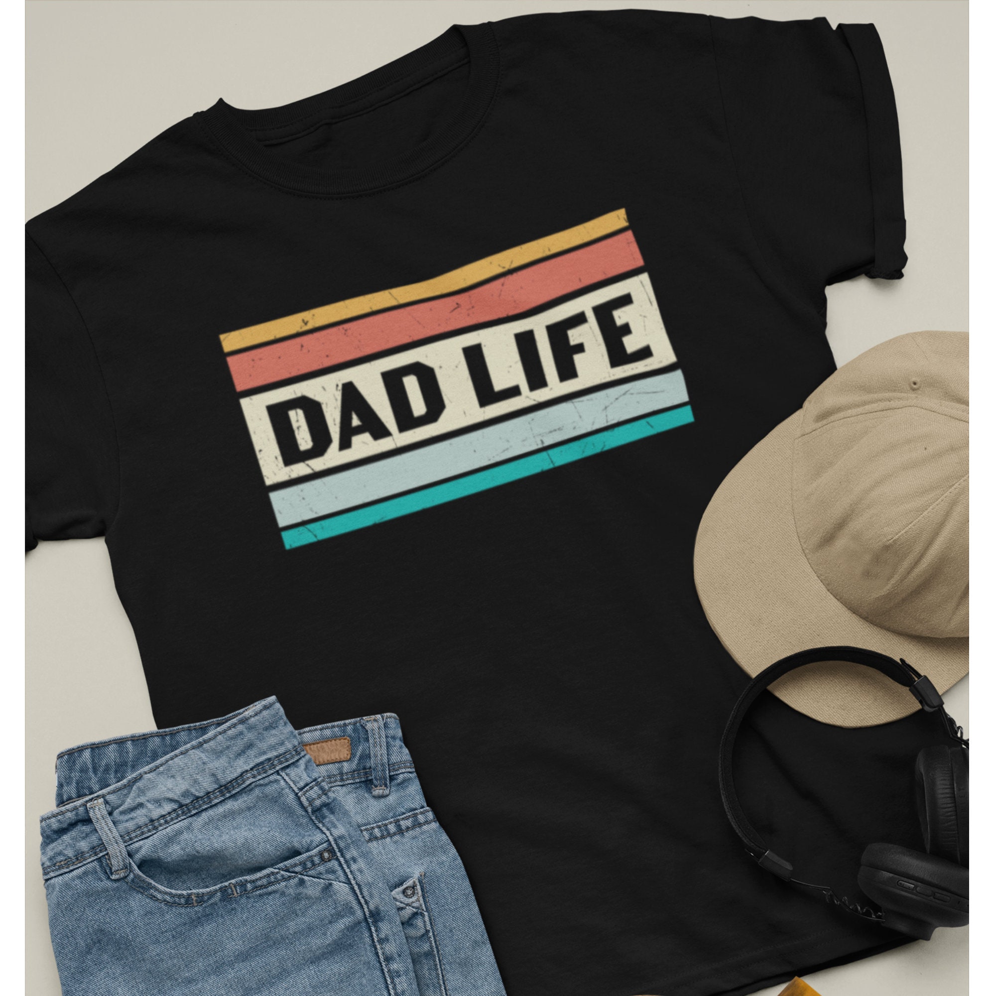 Vintage Style Dad Life Happy Father's Day Unisex T-Shirt Vintage Style Dad Life Happy Father's Day Unisex T-Shirt