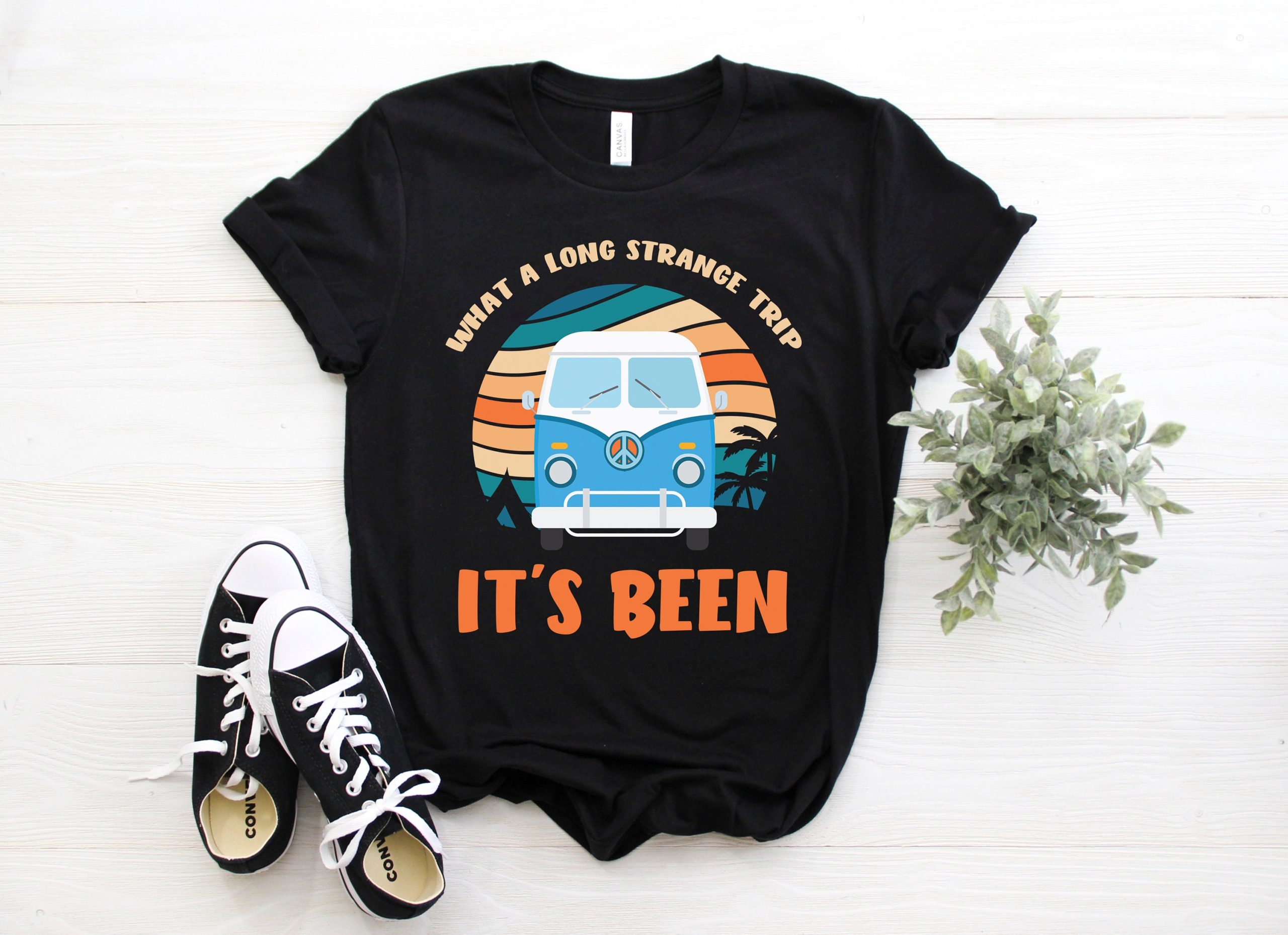 Vintage What A Long Strange Trip It's Been Hippie Peace Unisex T-Shirt Vintage What A Long Strange Trip It's Been Hippie Peace Unisex T-Shirt