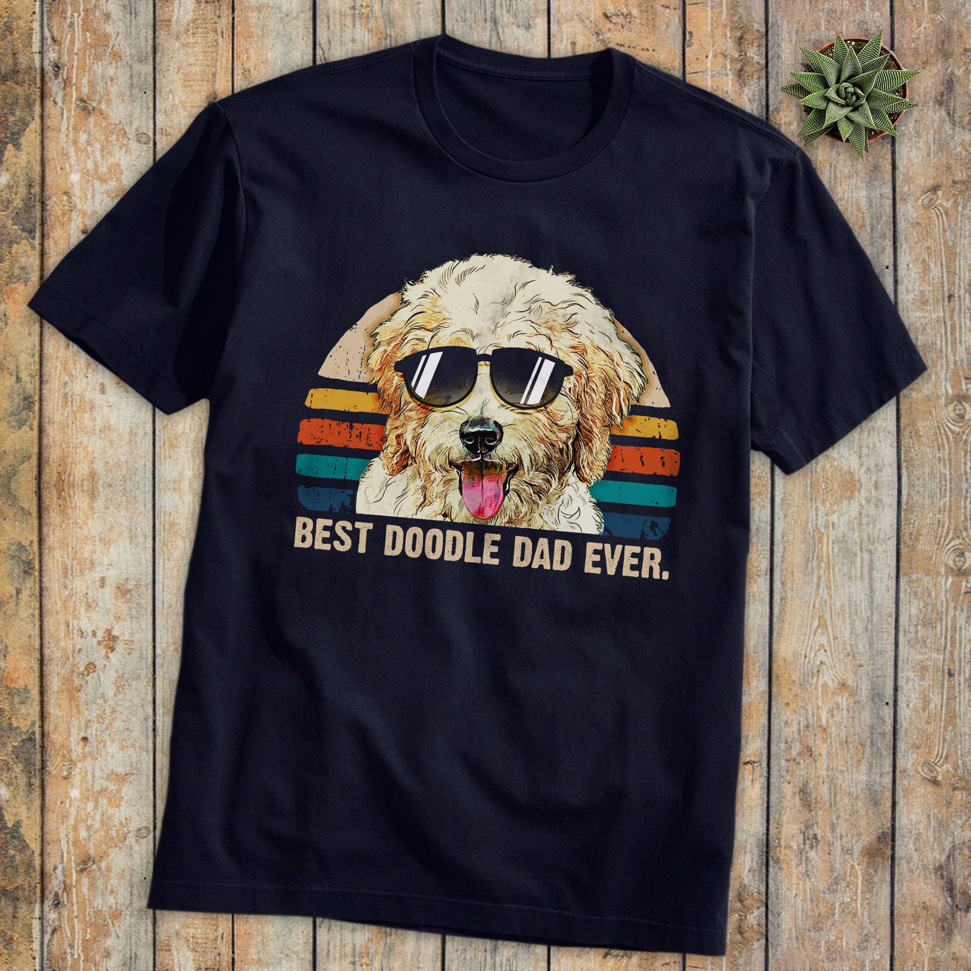 Vintgae Cool Style Best Doodle Dad Ever Happy Father's Day Unisex T-Shirt Vintgae Cool Style Best Doodle Dad Ever Happy Father's Day Unisex T-Shirt