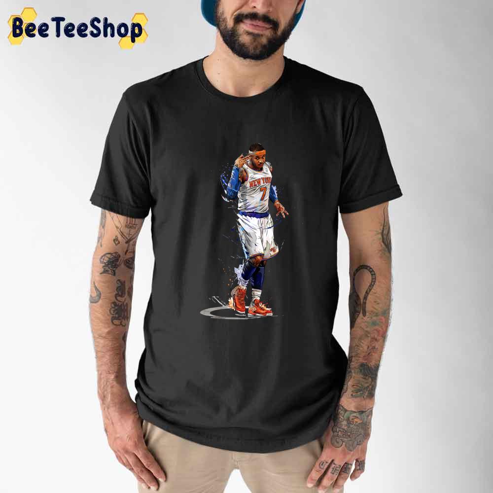 Wallpaper Carmelo Anthony Art Basketball Sport Unisex T-Shirt Wallpaper Carmelo Anthony Art Basketball Sport Unisex T-Shirt