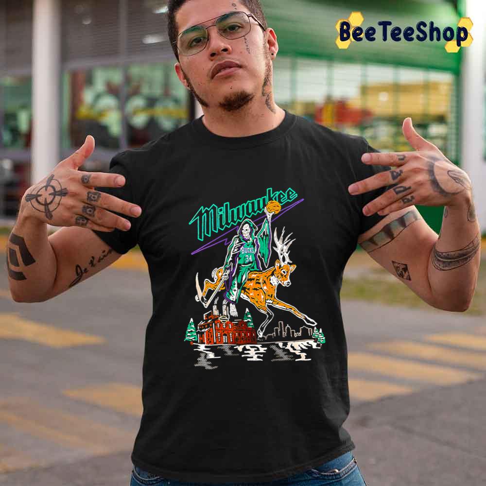 Warren Lotas Buckrider Reaper Deer Milwaukee Bucks Basketball Unisex T-Shirt Warren Lotas Buckrider Reaper Deer Milwaukee Bucks Basketball Unisex T-Shirt