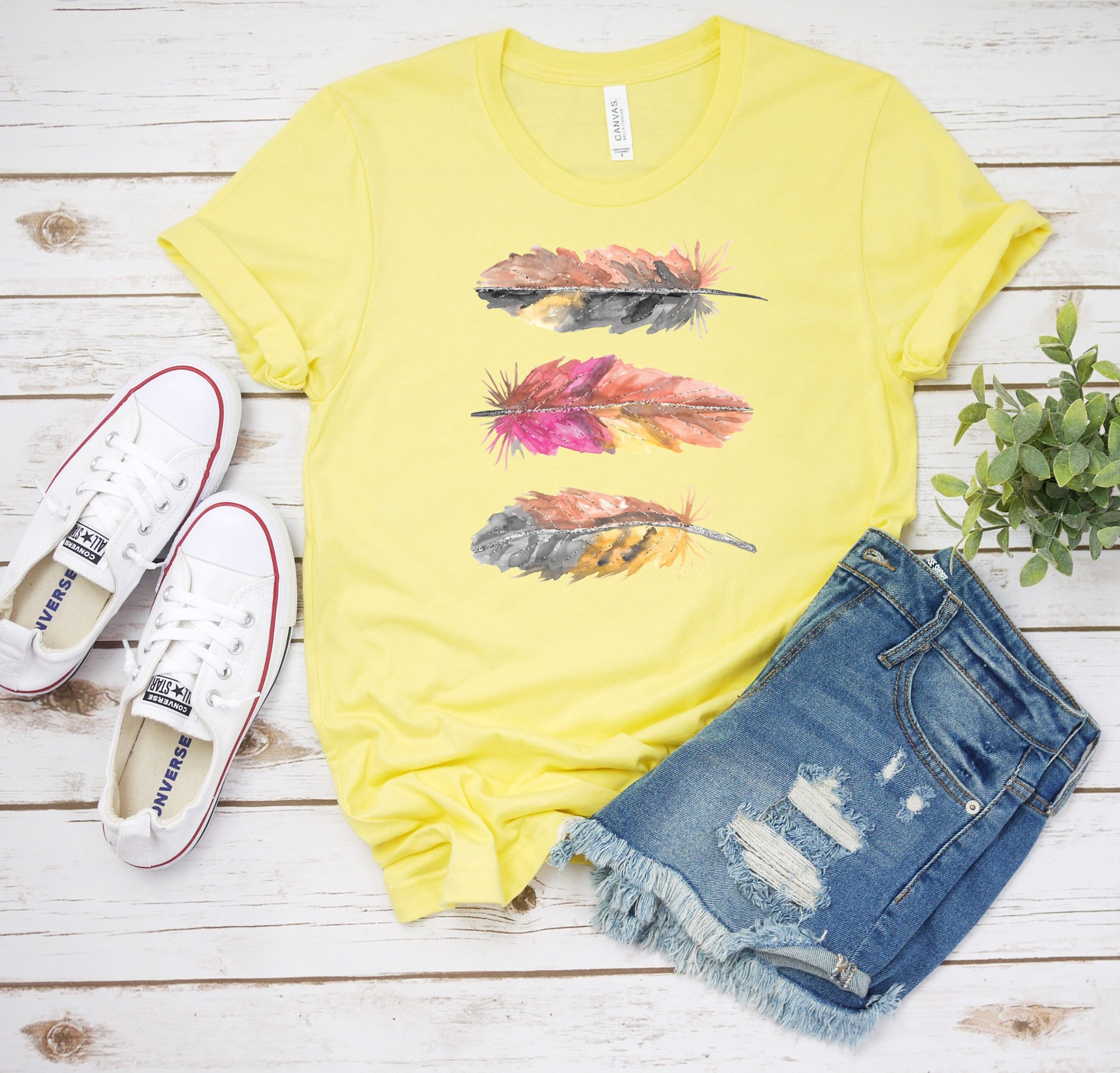 Water Color Native American Indian Feathers Unisex T-Shirt Water Color Native American Indian Feathers Unisex T-Shirt