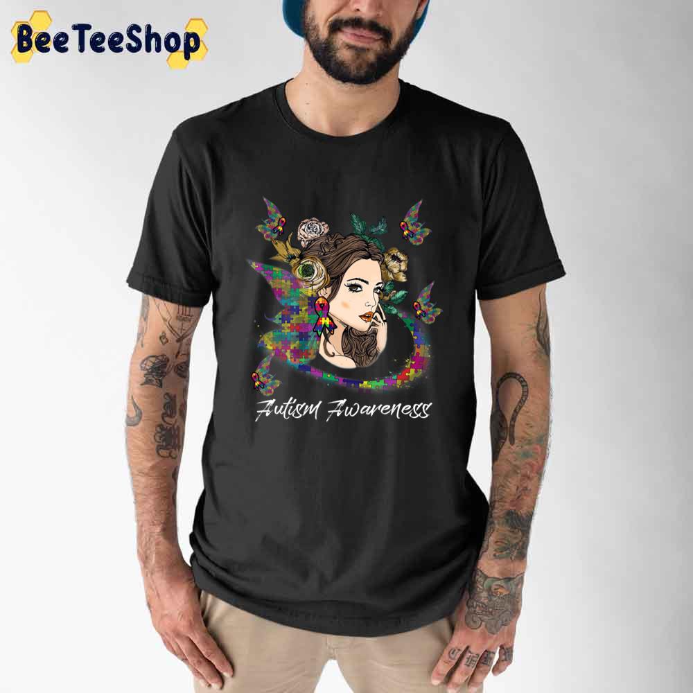 Women Butterfly Autism Awareness Unisex T-Shirt Women Butterfly Autism Awareness Unisex T-Shirt