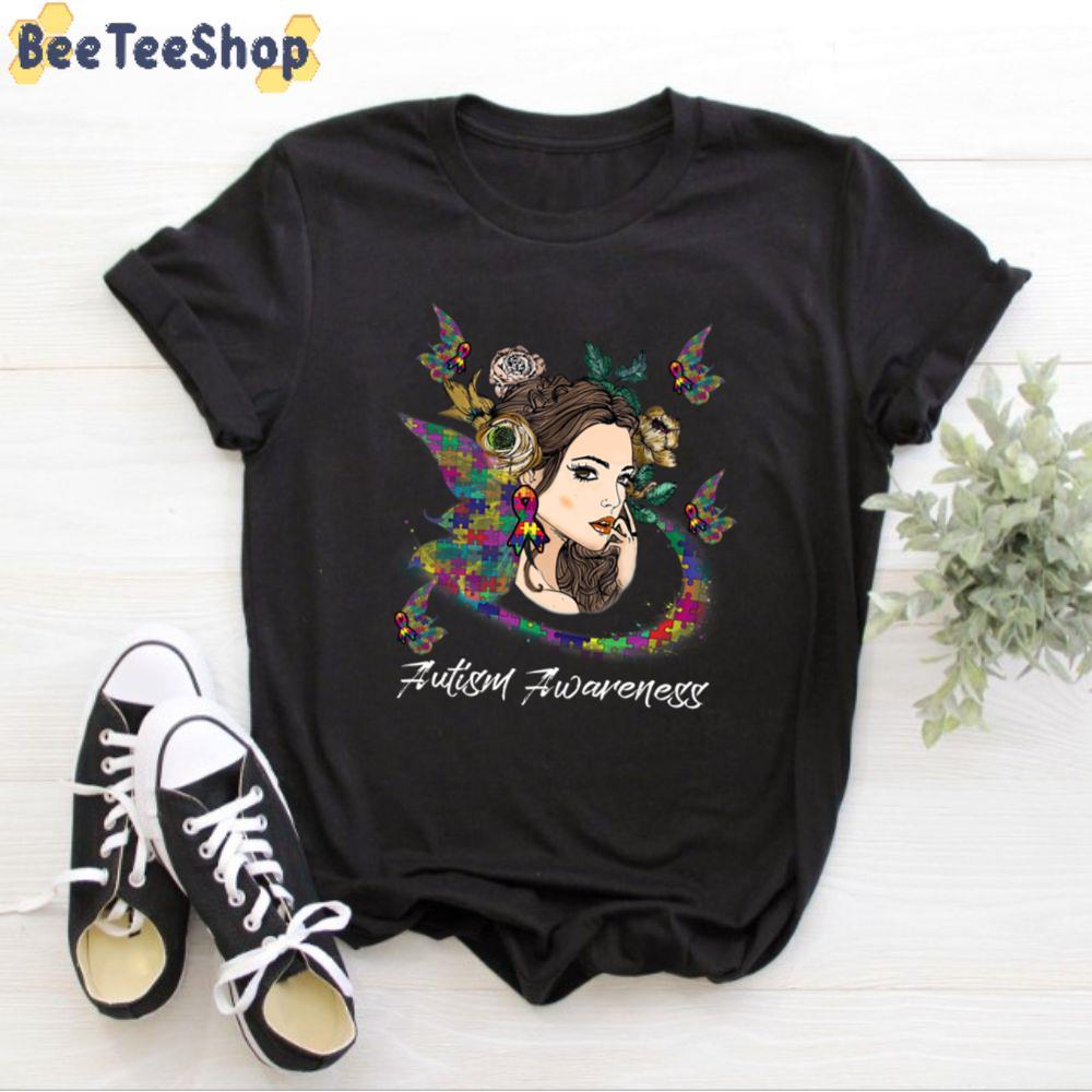 Women Butterfly Autism Awareness Unisex T-Shirt Women Butterfly Autism Awareness Unisex T-Shirt
