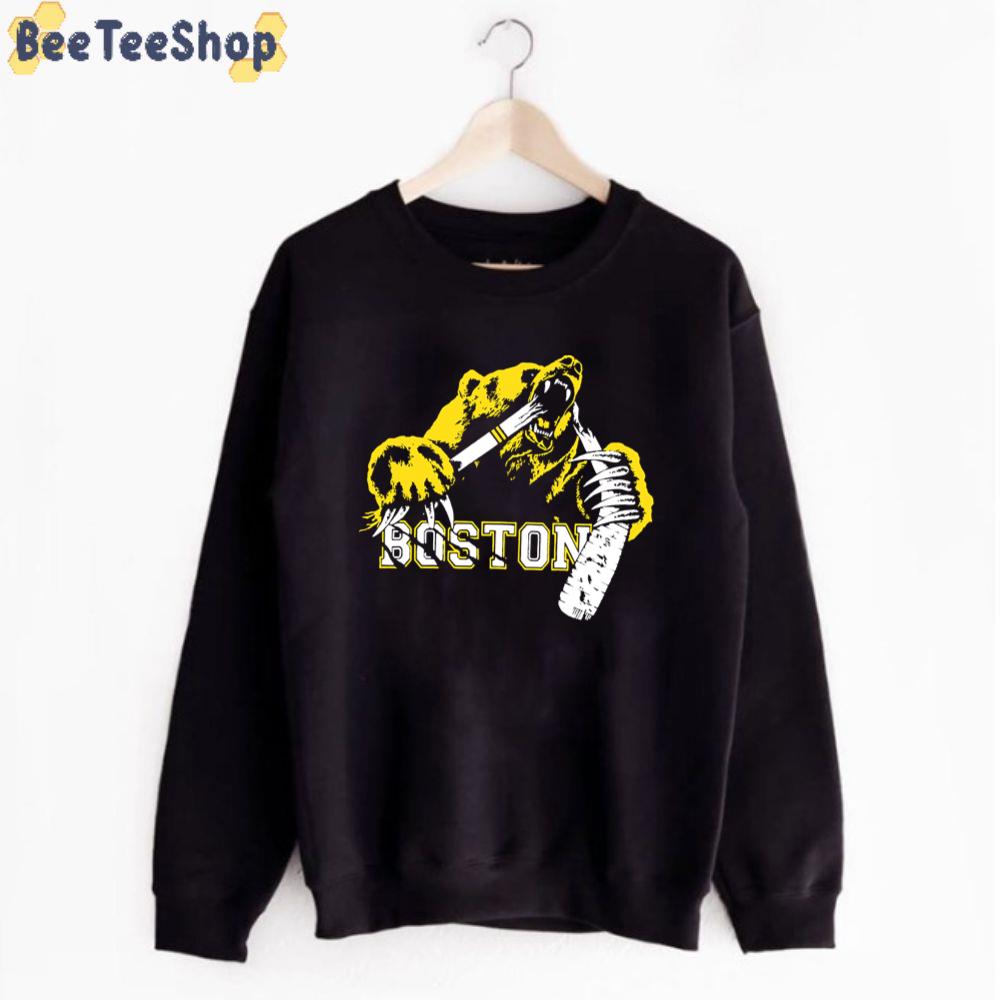 Yellow Bear Design Boston Bruins Hockey Unisex T-Shirt Yellow Bear Design Boston Bruins Hockey Unisex T-Shirt