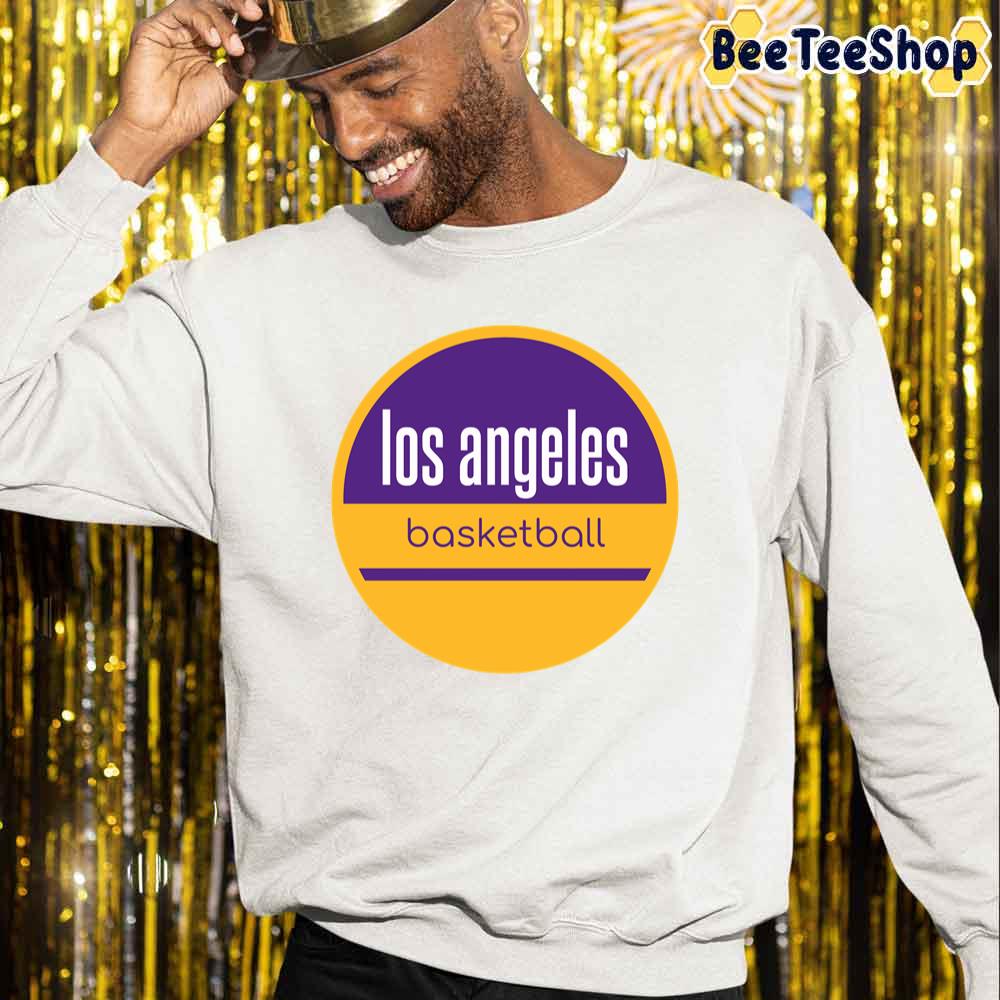 Yellow Purple Los Angeles Lakers Basketball Unisex Sweatshirt Yellow Purple Los Angeles Lakers Basketball Unisex Sweatshirt