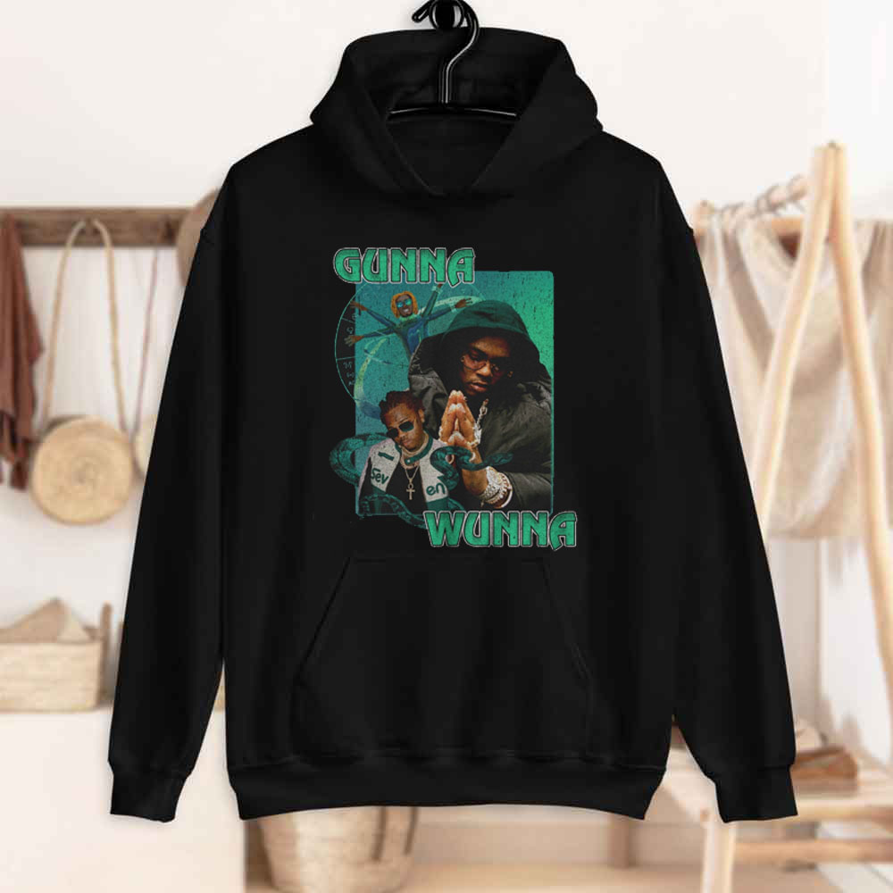 Green Vintage Style Gunna Wunna Unisex Hoodie Green Vintage Style Gunna Wunna Unisex Hoodie