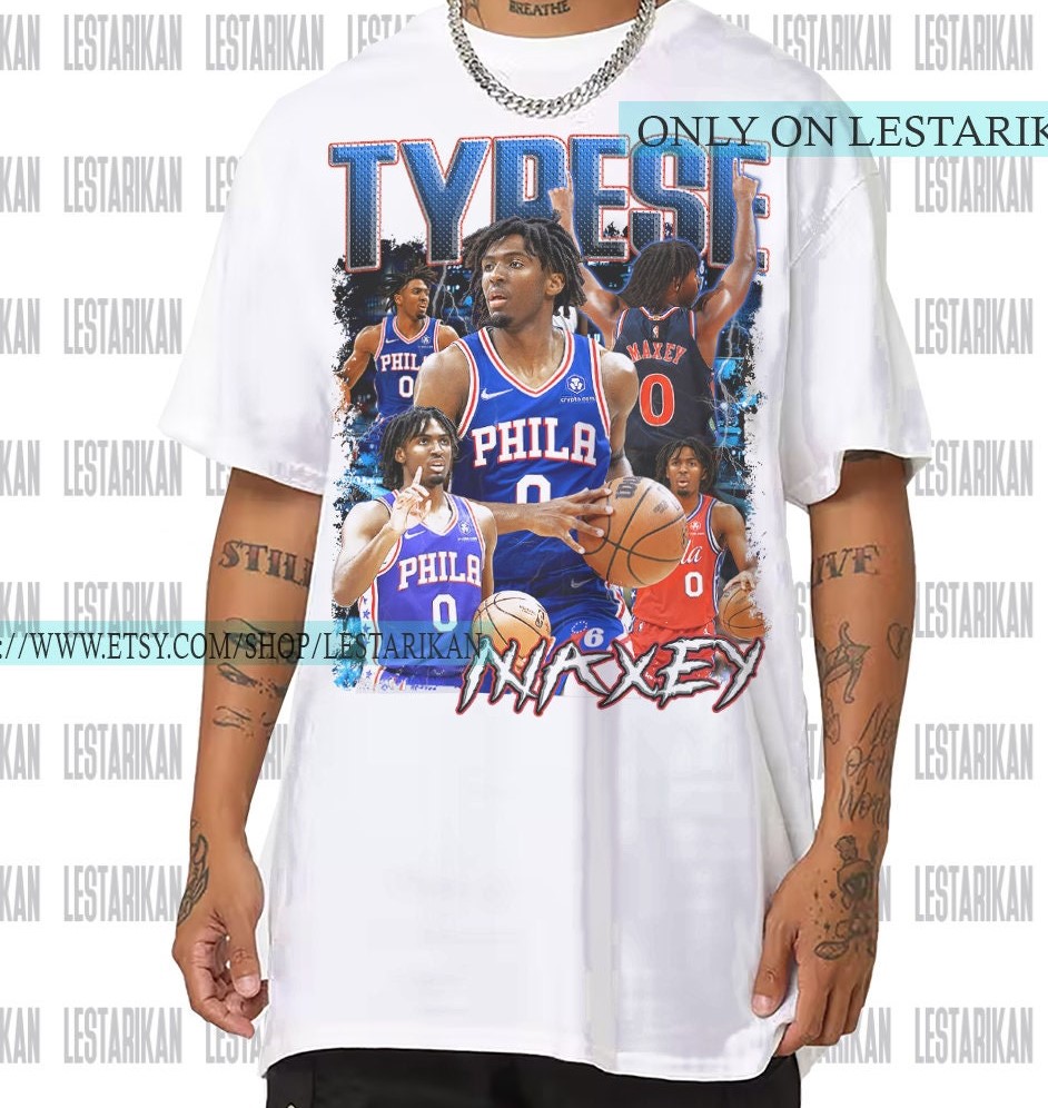 90's Style Tyrese Maxey Philadelphia 76ers Basketball Unisex T-Shirt 90's Style Tyrese Maxey Philadelphia 76ers Basketball Unisex T-Shirt