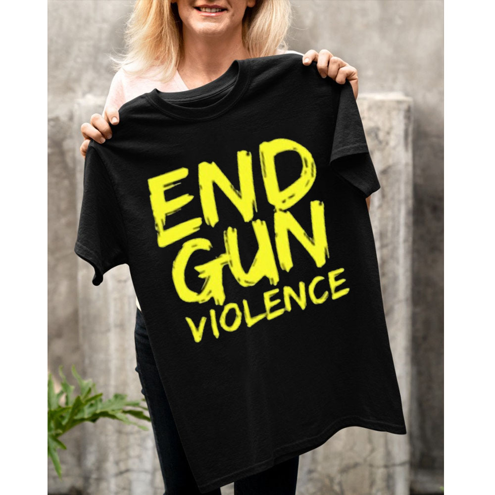End Gun Violence Yellow Style Unisex T-Shirt End Gun Violence Yellow Style Unisex T-Shirt