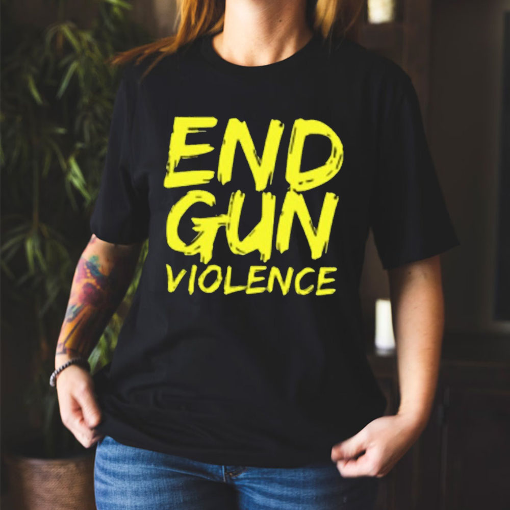 End Gun Violence Yellow Style Unisex T-Shirt End Gun Violence Yellow Style Unisex T-Shirt