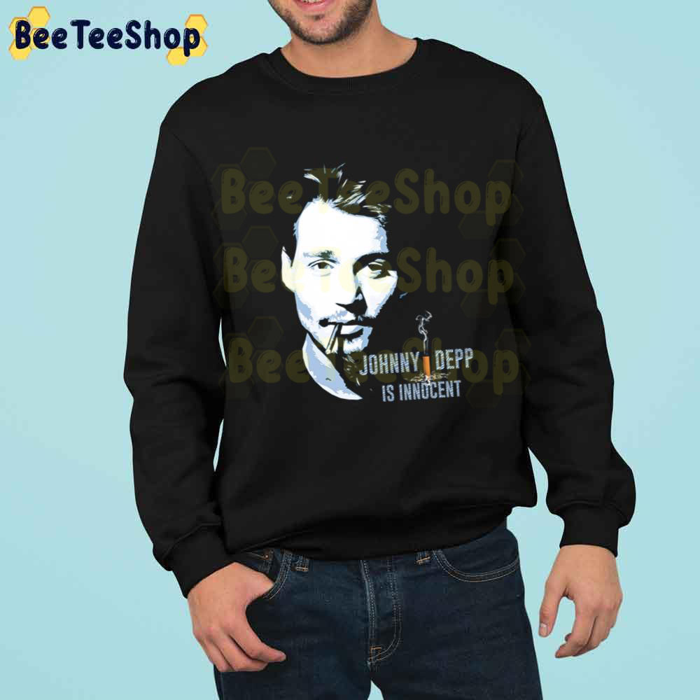 Johnny Depp Is Innocent Fuck Amber Heard Justice For Johnny Depp Unisex Sweatshirt Johnny Depp Is Innocent Fuck Amber Heard Justice For Johnny Depp Unisex Sweatshirt