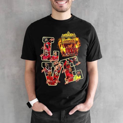 Love Liverpool Football Club Members Signatures Unisex T-Shirt
