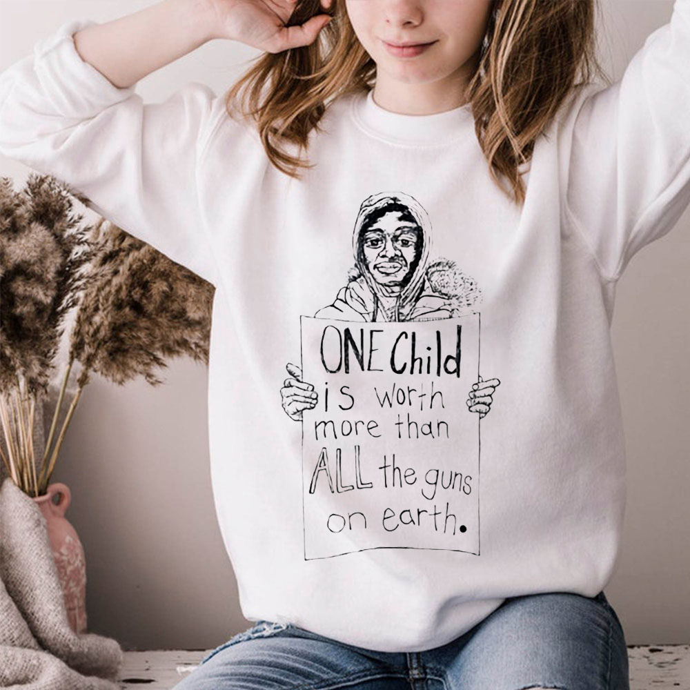 One Child Is World More Than All The Guns On Earth Unisex T-Shirt One Child Is World More Than All The Guns On Earth Unisex T-Shirt