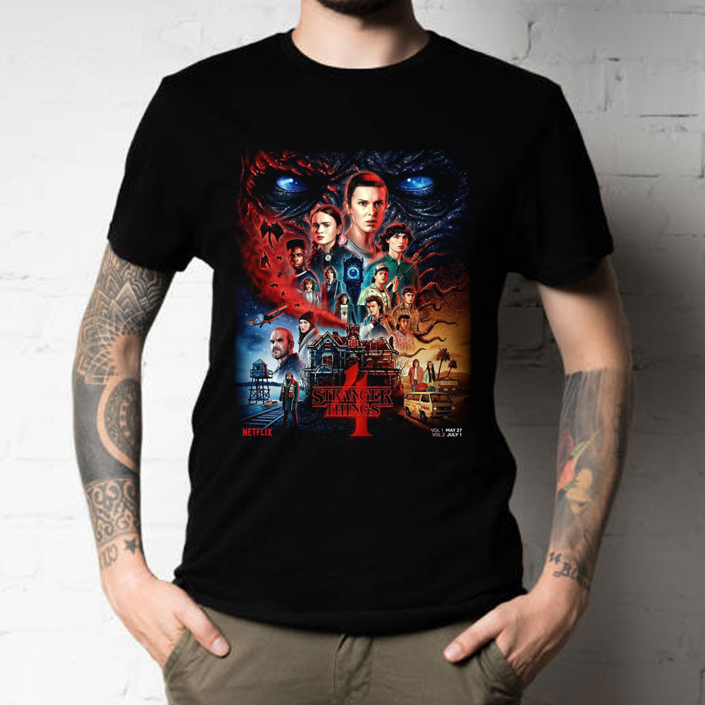Poster Stranger Things Movie Unisex T-Shirt Poster Stranger Things Movie Unisex T-Shirt