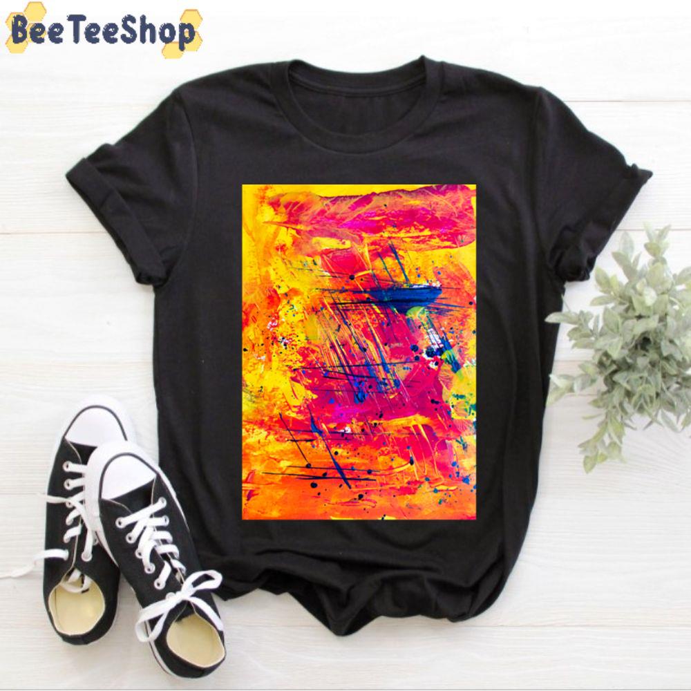 Abstract Multi Color Unisex T-Shirt Abstract Multi Color Unisex T-Shirt