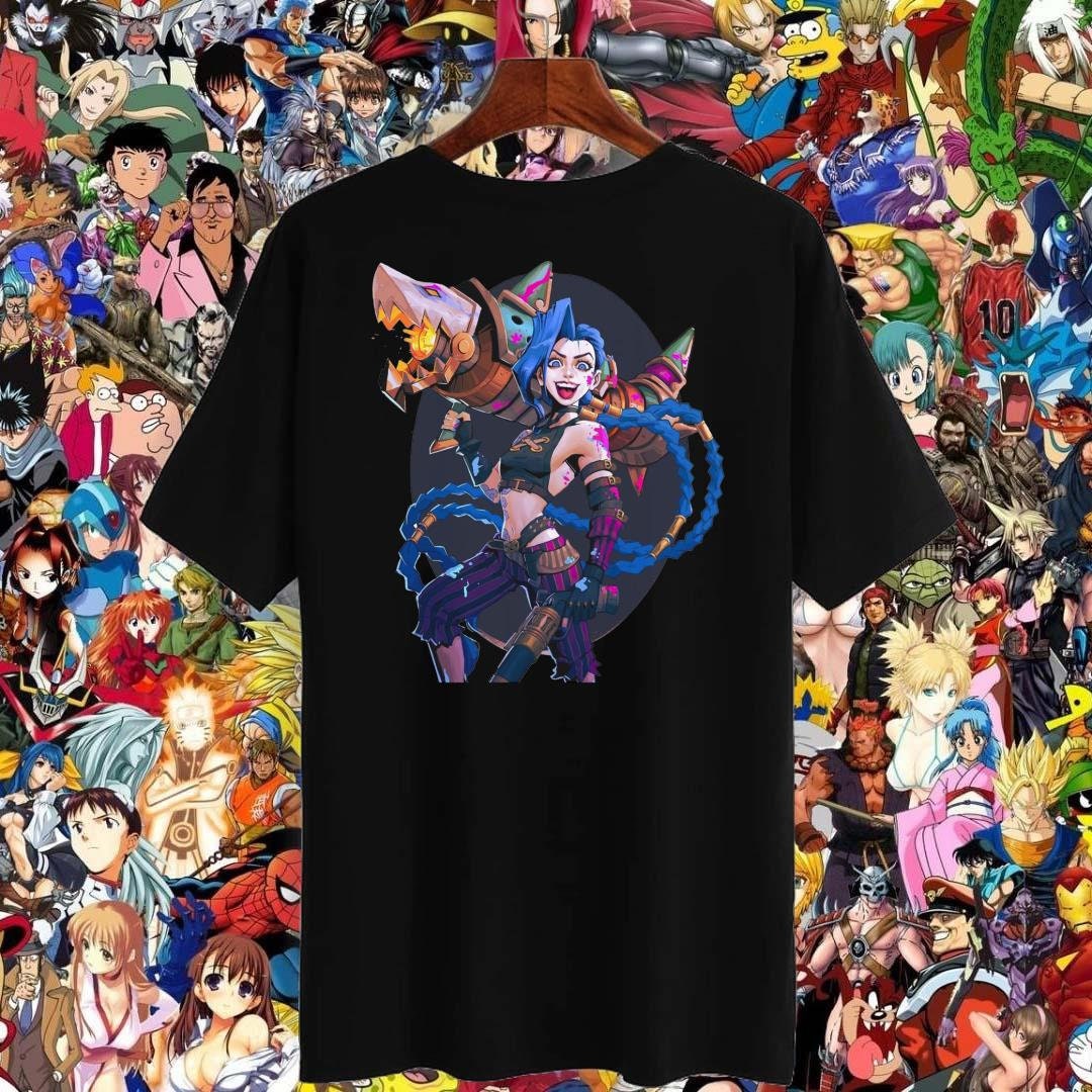 Action Jinx Arcane Arcane Tv Series League Of Legends Unisex T-Shirt Action Jinx Arcane Arcane Tv Series League Of Legends Unisex T-Shirt
