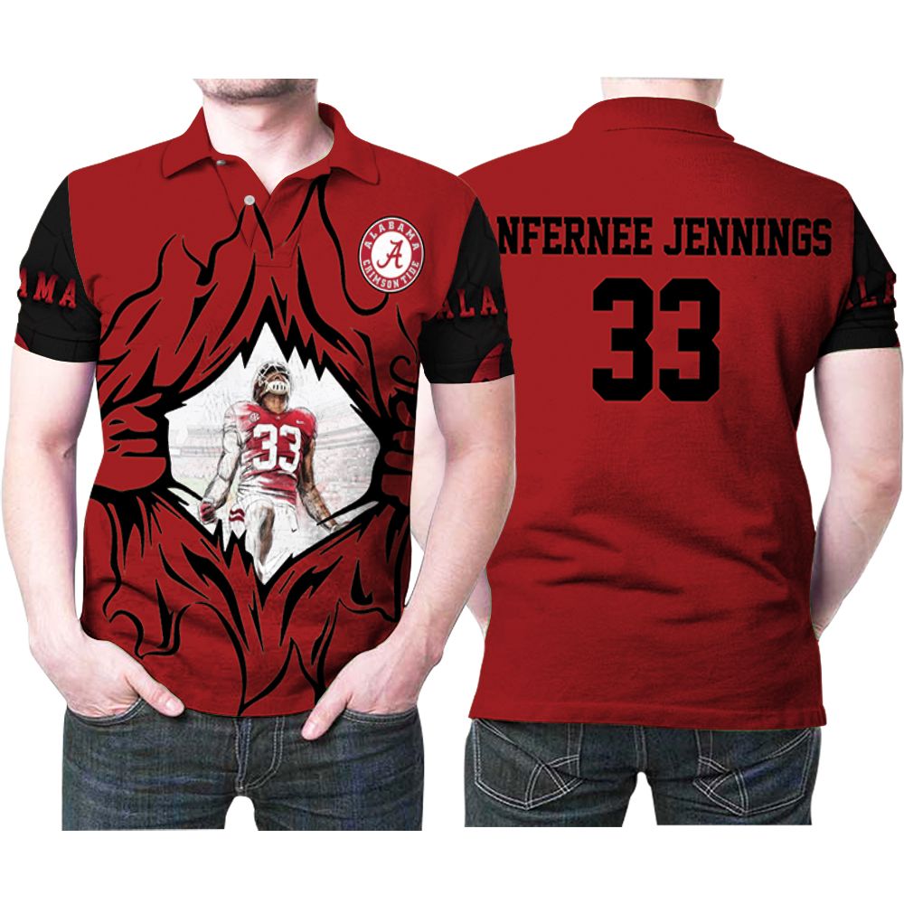 Alabama Crimson Tide Anfernee Jennings 33 Great Player Football 3d Designed Allover Gift For Alabama Fans Polo Shirt All Over Print Shirt 3d T-shirt Alabama Crimson Tide Anfernee Jennings 33 Great Player Football 3d Designed Allover Gift For Alabama Fans Polo Shirt All Over Print Shirt 3d T-shirt