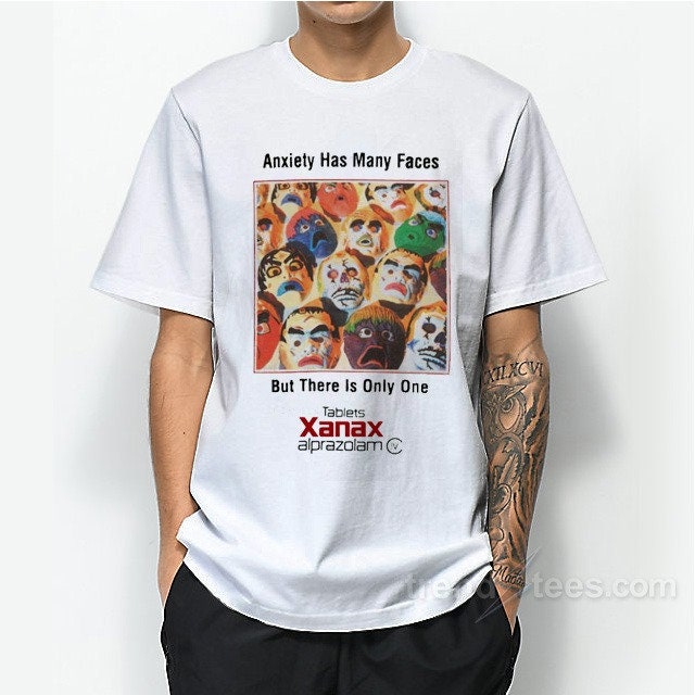Anxiety Has Many Faces But There Is Only One Unisex T-Shirt Anxiety Has Many Faces But There Is Only One Unisex T-Shirt