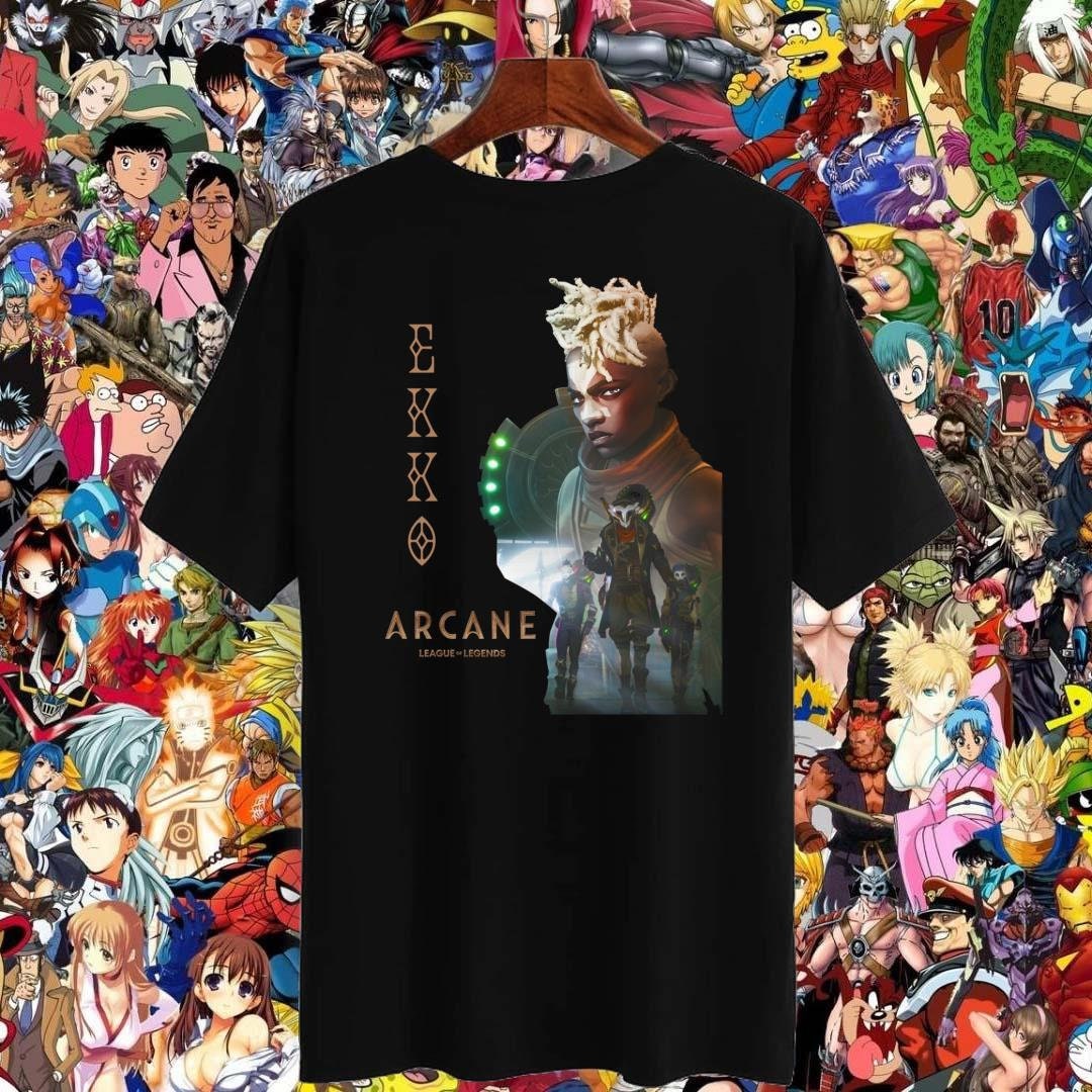 Arcane Ekko Ekko Character League Of Legends Unisex T-Shirt Arcane Ekko Ekko Character League Of Legends Unisex T-Shirt