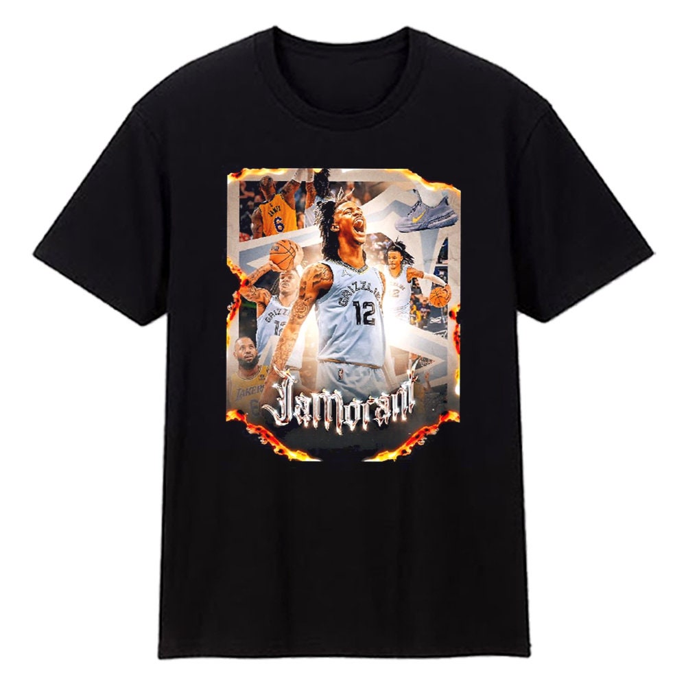 Art Fire Ja Morant Vancouver Grizzlies Memphis Basketball Unisex T-Shirt Art Fire Ja Morant Vancouver Grizzlies Memphis Basketball Unisex T-Shirt
