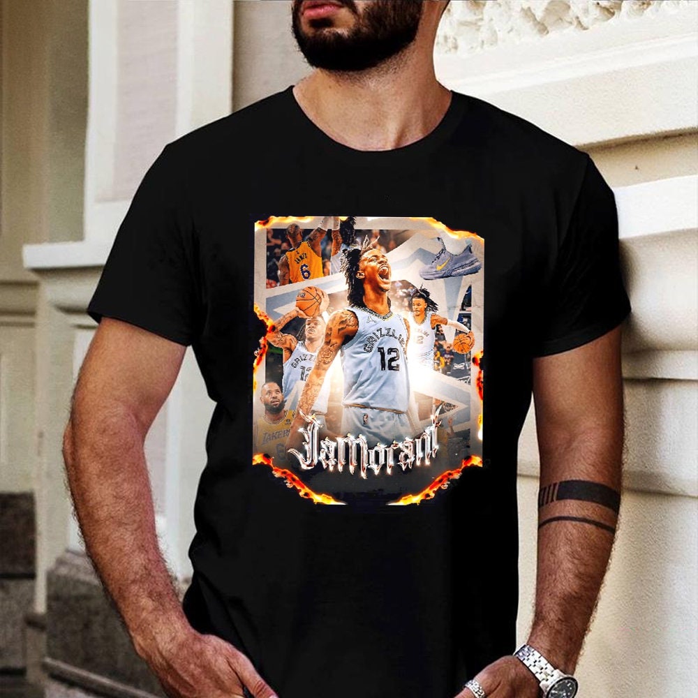 Art Fire Ja Morant Vancouver Grizzlies Memphis Basketball Unisex T-Shirt Art Fire Ja Morant Vancouver Grizzlies Memphis Basketball Unisex T-Shirt