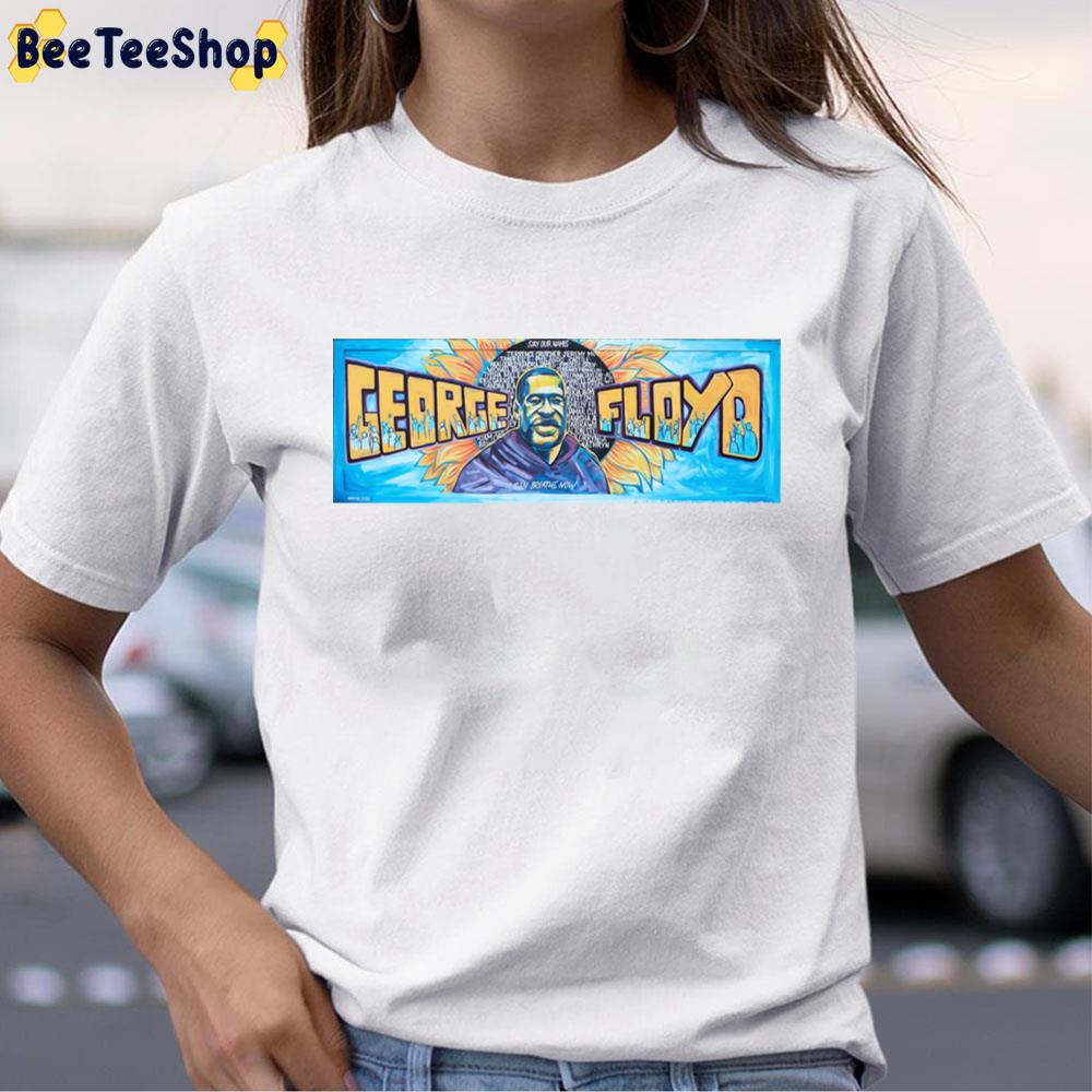 Art George Floyd Mural Tribute Black Lives Matter Unisex T-Shirt Art George Floyd Mural Tribute Black Lives Matter Unisex T-Shirt
