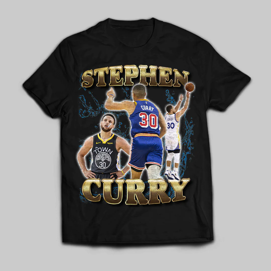 Art Retro Style Stephen Curry Basketball Unsiex T-Shirt Art Retro Style Stephen Curry Basketball Unsiex T-Shirt