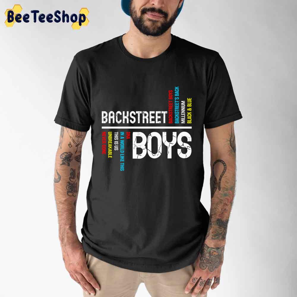 Art Text Backstreet Boys Perfect Unisex T-Shirt Art Text Backstreet Boys Perfect Unisex T-Shirt
