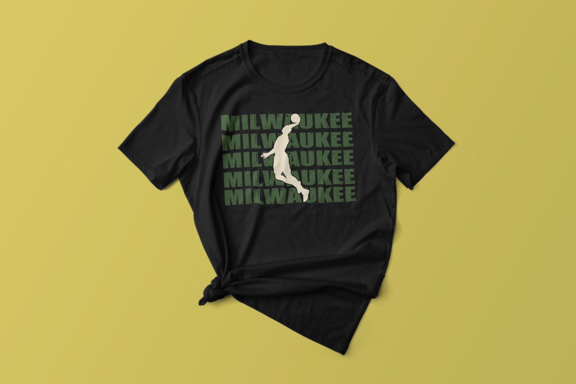 Art Text Milwaukee Wisconsin Basketball Unisex T-Shirt Art Text Milwaukee Wisconsin Basketball Unisex T-Shirt