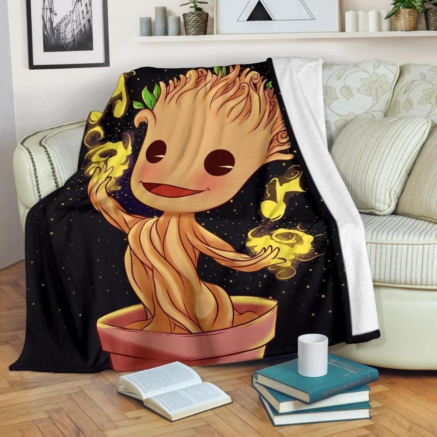 Baby Groot Marvel Fleece Blanket Gift For Fan, Premium Comfy Sofa Throw Blanket Gift Baby Groot Marvel Fleece Blanket Gift For Fan, Premium Comfy Sofa Throw Blanket Gift