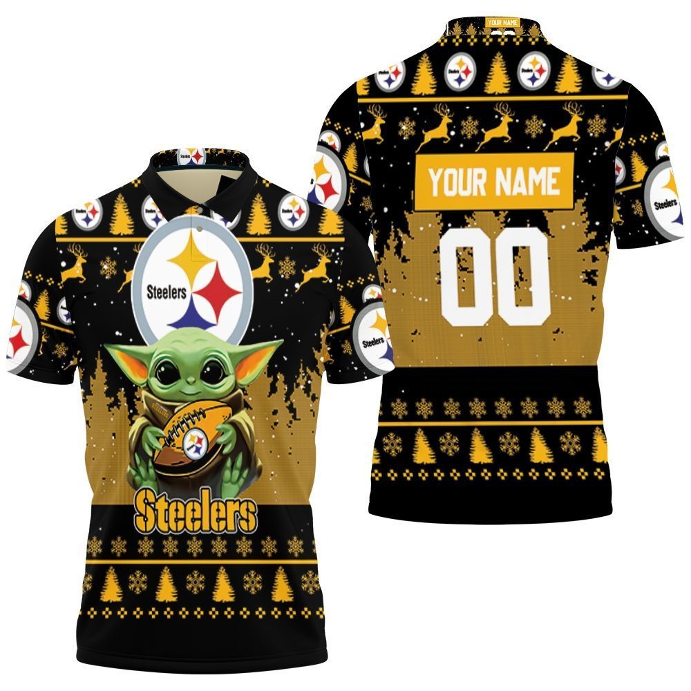 Baby Yoda Hugs Pittsburgh Steelers Football 2020 Personalized 1 Polo Shirt All Over Print Shirt 3d T-shirt Baby Yoda Hugs Pittsburgh Steelers Football 2020 Personalized 1 Polo Shirt All Over Print Shirt 3d T-shirt