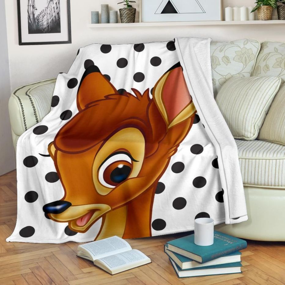 Bambi Deer Disney Fleece Blanket Gift For Fan, Premium Comfy Sofa Throw Blanket Gift Bambi Deer Disney Fleece Blanket Gift For Fan, Premium Comfy Sofa Throw Blanket Gift