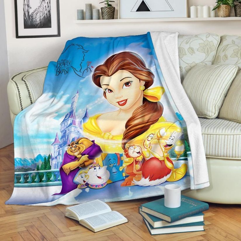Beauty And The Beast Disney Fleece Blanket Gift For Fan, Premium Comfy Sofa Throw Blanket Gift 4 Beauty And The Beast Disney Fleece Blanket Gift For Fan, Premium Comfy Sofa Throw Blanket Gift 4