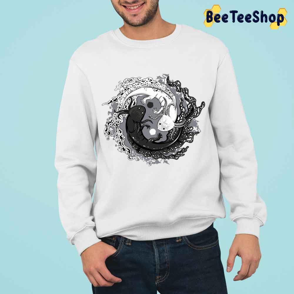 Black White Style Axolotl Unisex T-Shirt Black White Style Axolotl Unisex T-Shirt