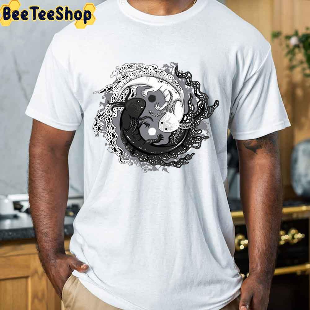 Black White Style Axolotl Unisex T-Shirt Black White Style Axolotl Unisex T-Shirt