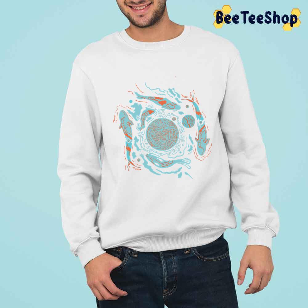 Blue Art Koi Unisex T-Shirt Blue Art Koi Unisex T-Shirt