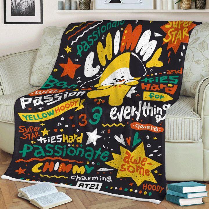 Bts Chimmy Bt21 Bangtan Army Fan Art Cartoon So Cute 123 Christmas,bts Gift For Fan Comfy Sofa Throw Blanket Gift Bts Chimmy Bt21 Bangtan Army Fan Art Cartoon So Cute 123 Christmas,bts Gift For Fan Comfy Sofa Throw Blanket Gift