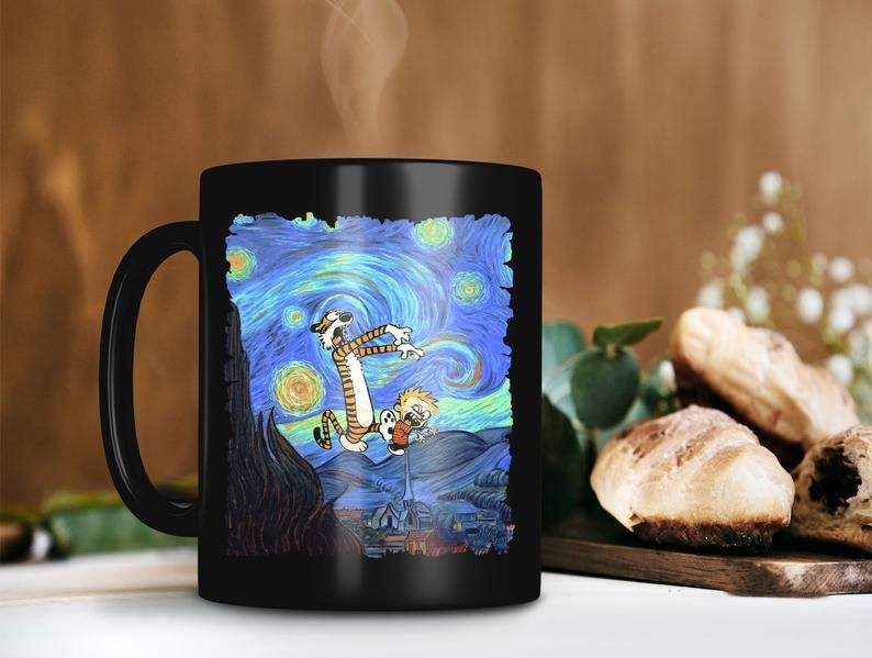 Calvin And Hobbes We're Zombie Van Gogh Oil Paint Mug Vincent Van Gogh Lover Premium Sublime Ceramic Coffee Mug Black Calvin And Hobbes We're Zombie Van Gogh Oil Paint Mug Vincent Van Gogh Lover Premium Sublime Ceramic Coffee Mug Black